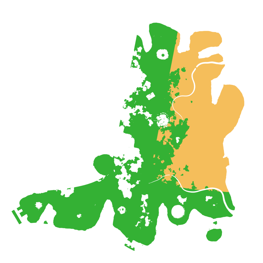 Biome Rust Map: Procedural Map, Size: 3500, Seed: 2003715753