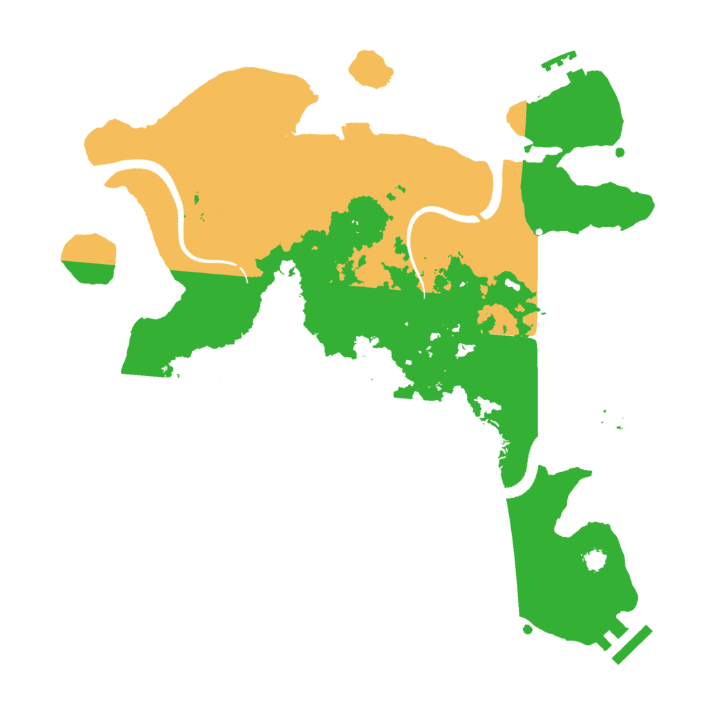 Biome Rust Map: Procedural Map, Size: 3000, Seed: 9404