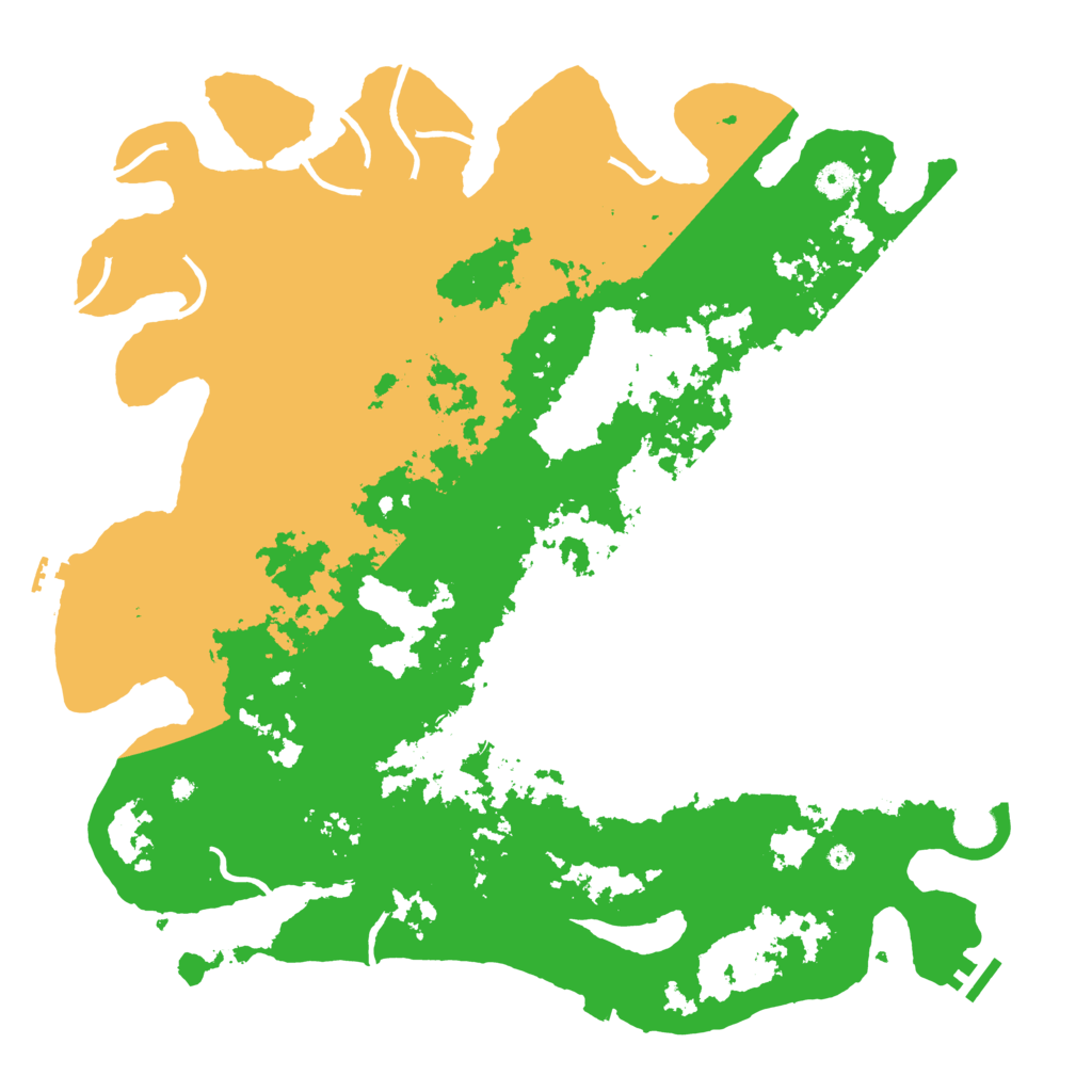 Biome Rust Map: Procedural Map, Size: 4500, Seed: 2008293480