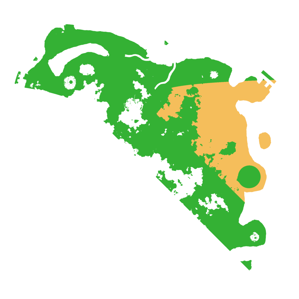 Biome Rust Map: Procedural Map, Size: 3500, Seed: 15020