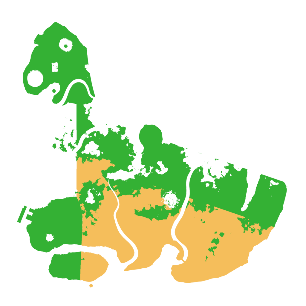 Biome Rust Map: Procedural Map, Size: 3500, Seed: 952877789