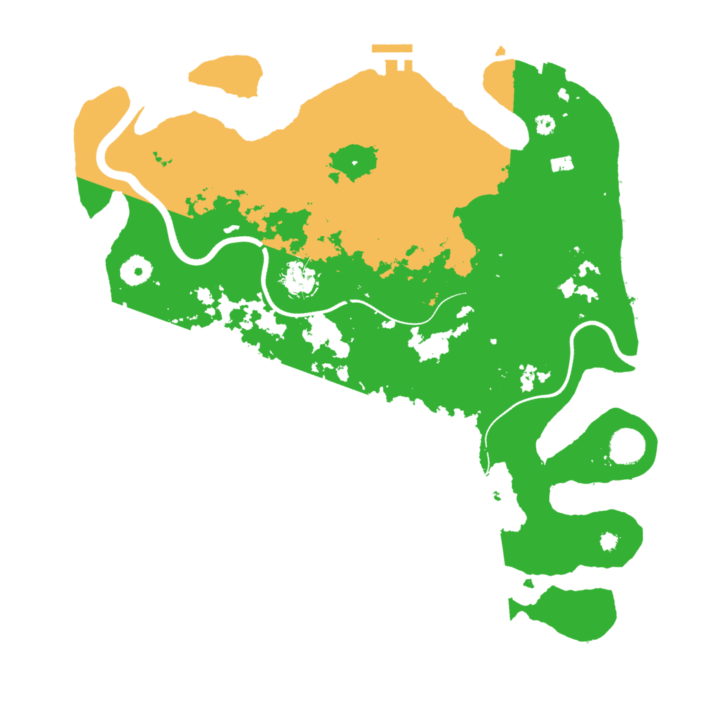 Biome Rust Map: Procedural Map, Size: 3500, Seed: 71398192