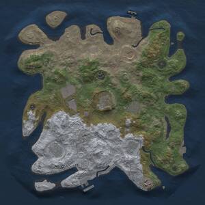 Thumbnail Rust Map: Procedural Map, Size: 3650, Seed: 41721812, 15 Monuments