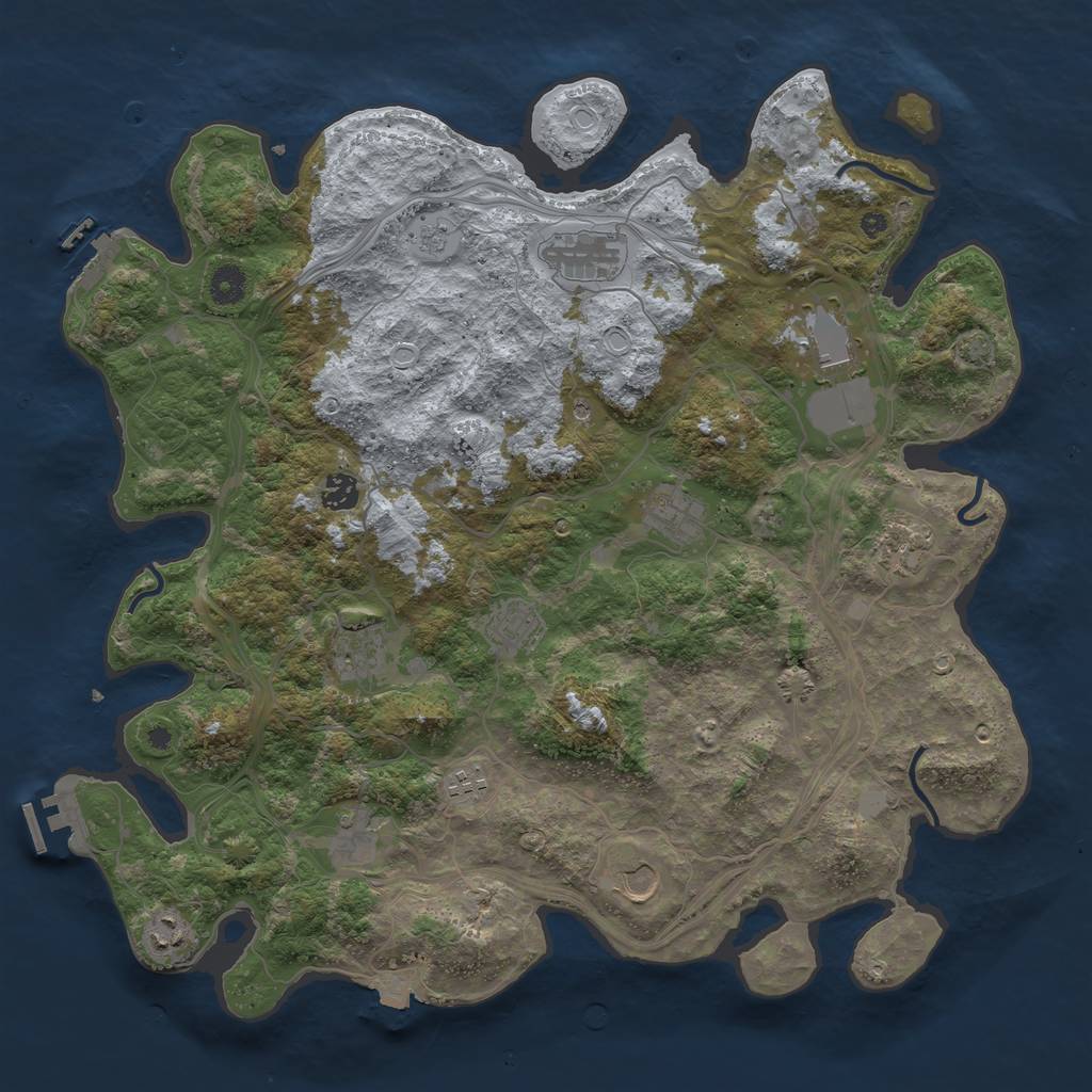 Rust Map: Procedural Map, Size: 4250, Seed: 277418467, 19 Monuments