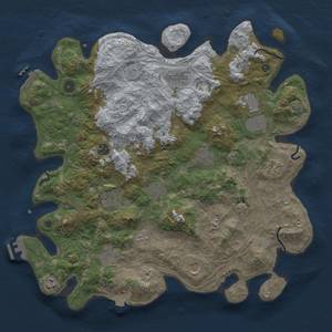 Thumbnail Rust Map: Procedural Map, Size: 4250, Seed: 277418467, 19 Monuments