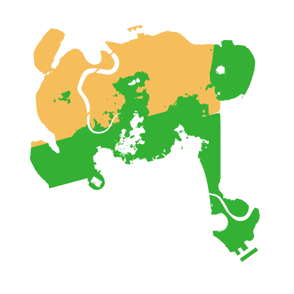 Biome Rust Map: Procedural Map, Size: 3000, Seed: 973256