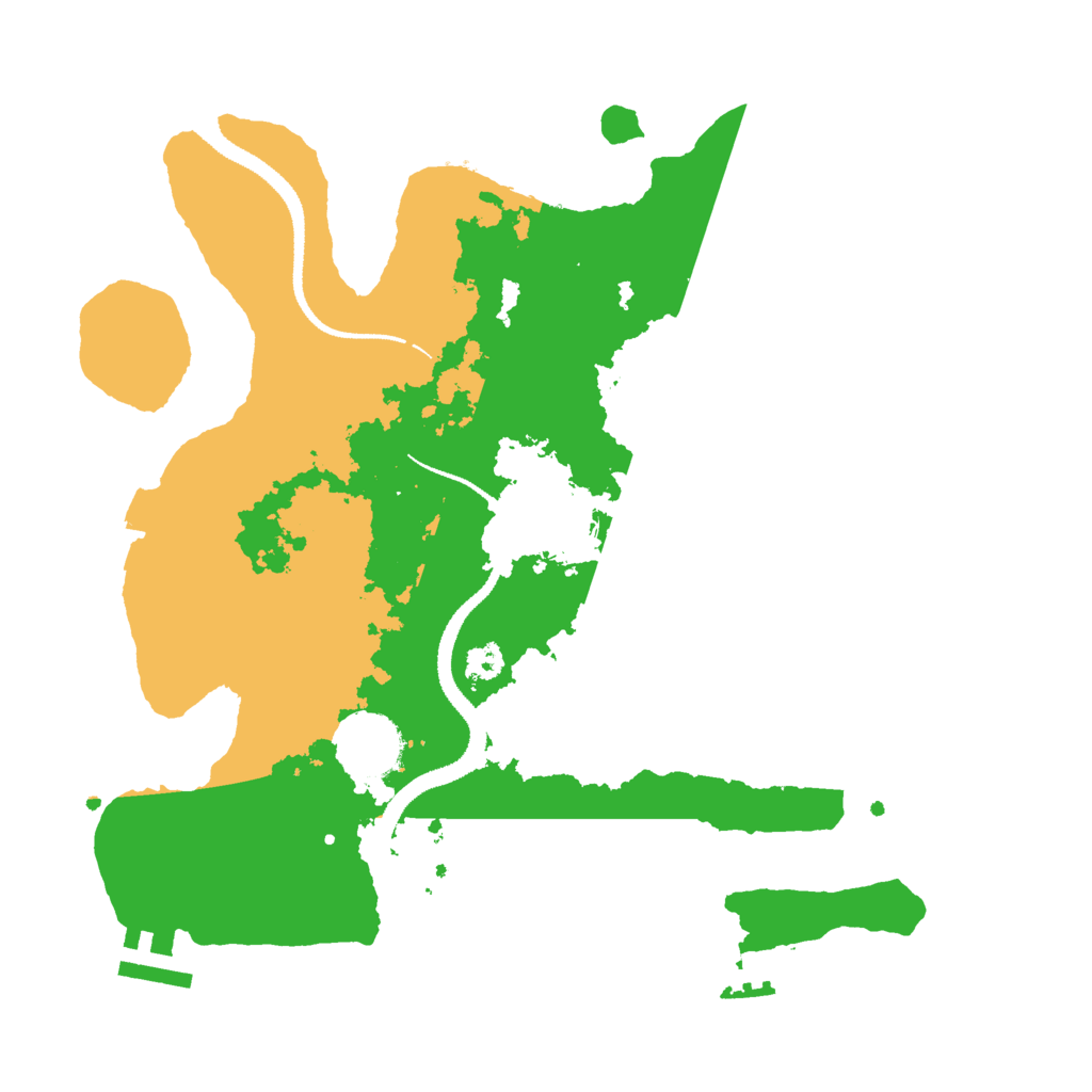 Biome Rust Map: Procedural Map, Size: 3000, Seed: 9343