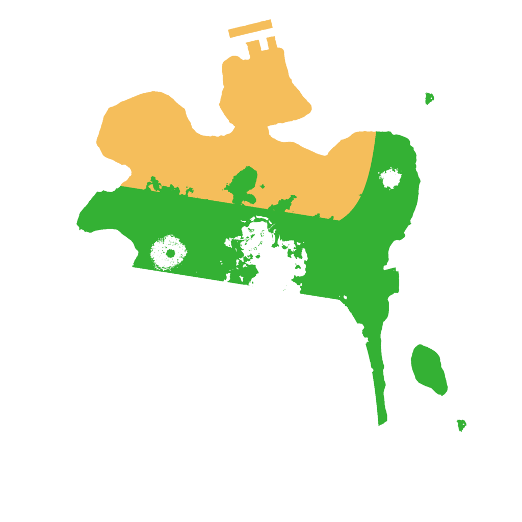 Biome Rust Map: Procedural Map, Size: 2400, Seed: 301