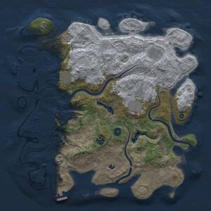 Thumbnail Rust Map: Procedural Map, Size: 4000, Seed: 638119971, 13 Monuments