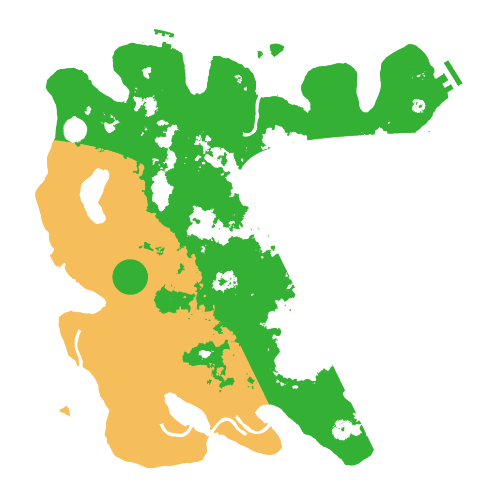 Biome Rust Map: Procedural Map, Size: 3700, Seed: 92495728