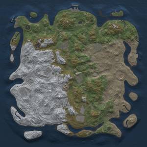 Thumbnail Rust Map: Procedural Map, Size: 4500, Seed: 1697944494, 19 Monuments