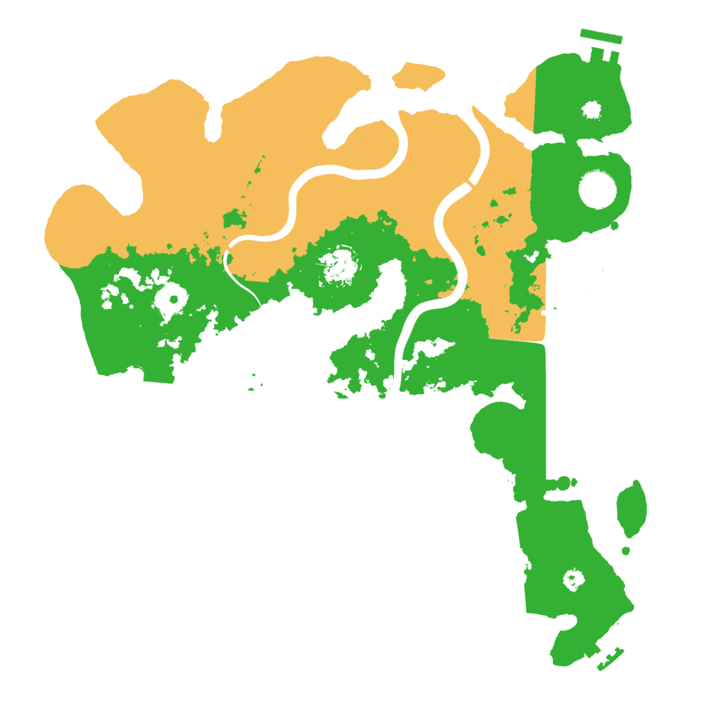 Biome Rust Map: Procedural Map, Size: 3500, Seed: 1408369410