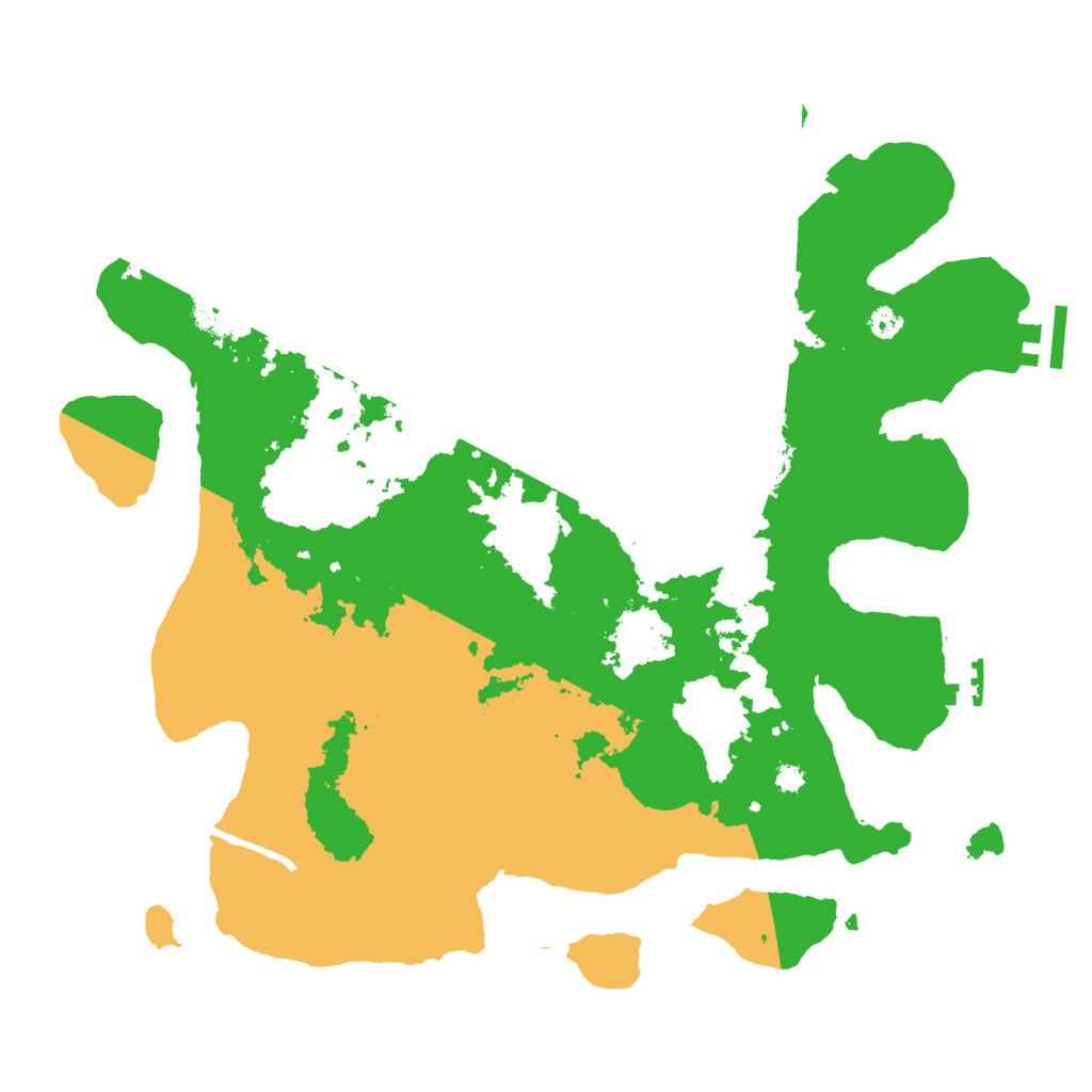 Biome Rust Map: Procedural Map, Size: 3500, Seed: 379401993