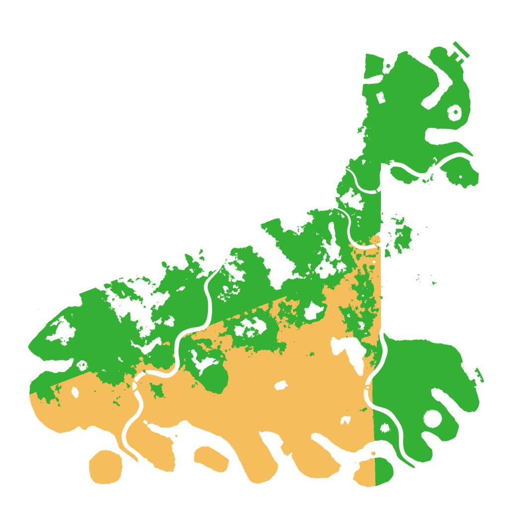 Biome Rust Map: Procedural Map, Size: 5000, Seed: 18052008