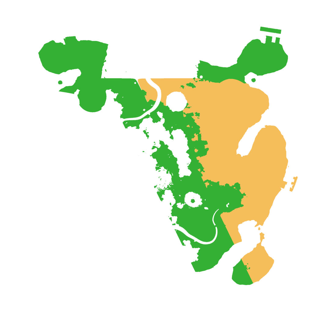 Biome Rust Map: Procedural Map, Size: 3000, Seed: 752822977