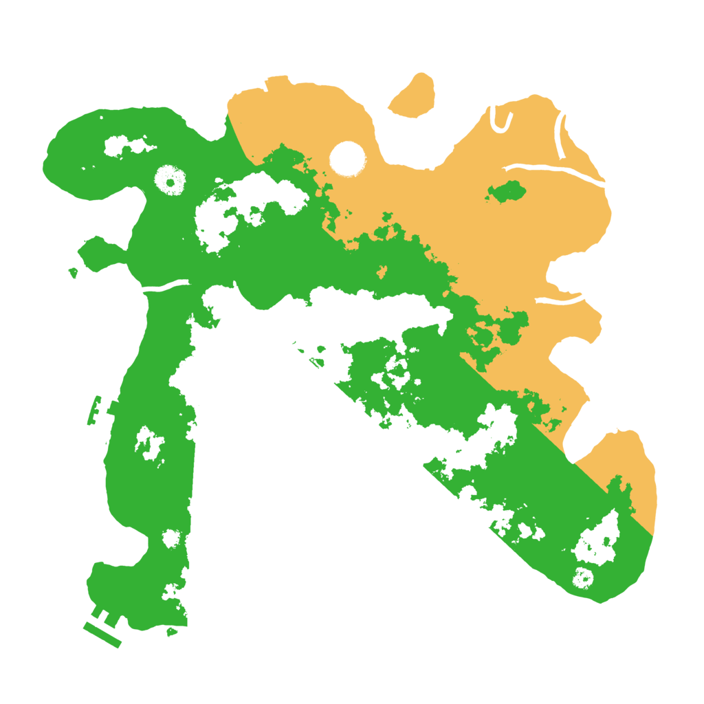 Biome Rust Map: Procedural Map, Size: 3500, Seed: 238601202