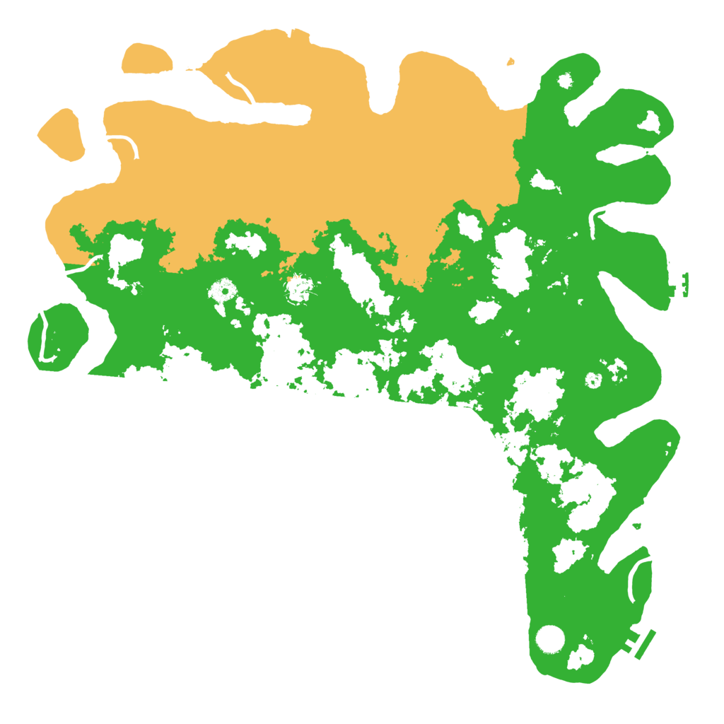 Biome Rust Map: Procedural Map, Size: 4500, Seed: 628197