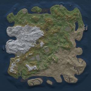 Thumbnail Rust Map: Procedural Map, Size: 4500, Seed: 968100774, 19 Monuments