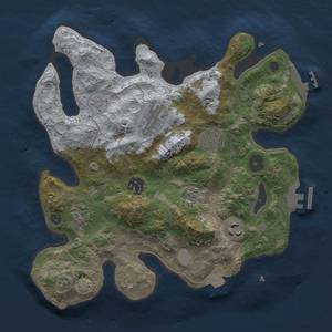 Thumbnail Rust Map: Procedural Map, Size: 3000, Seed: 1806662323, 13 Monuments