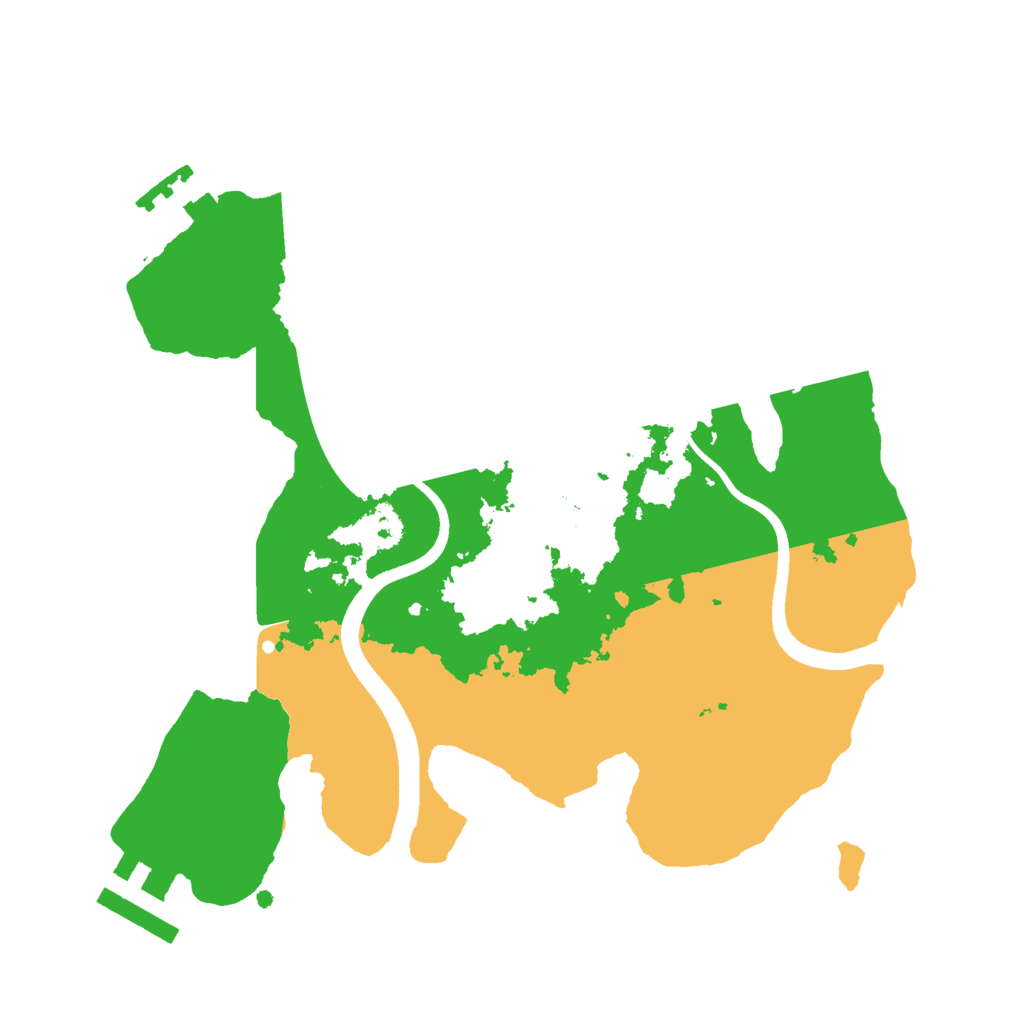 Biome Rust Map: Procedural Map, Size: 2400, Seed: 374