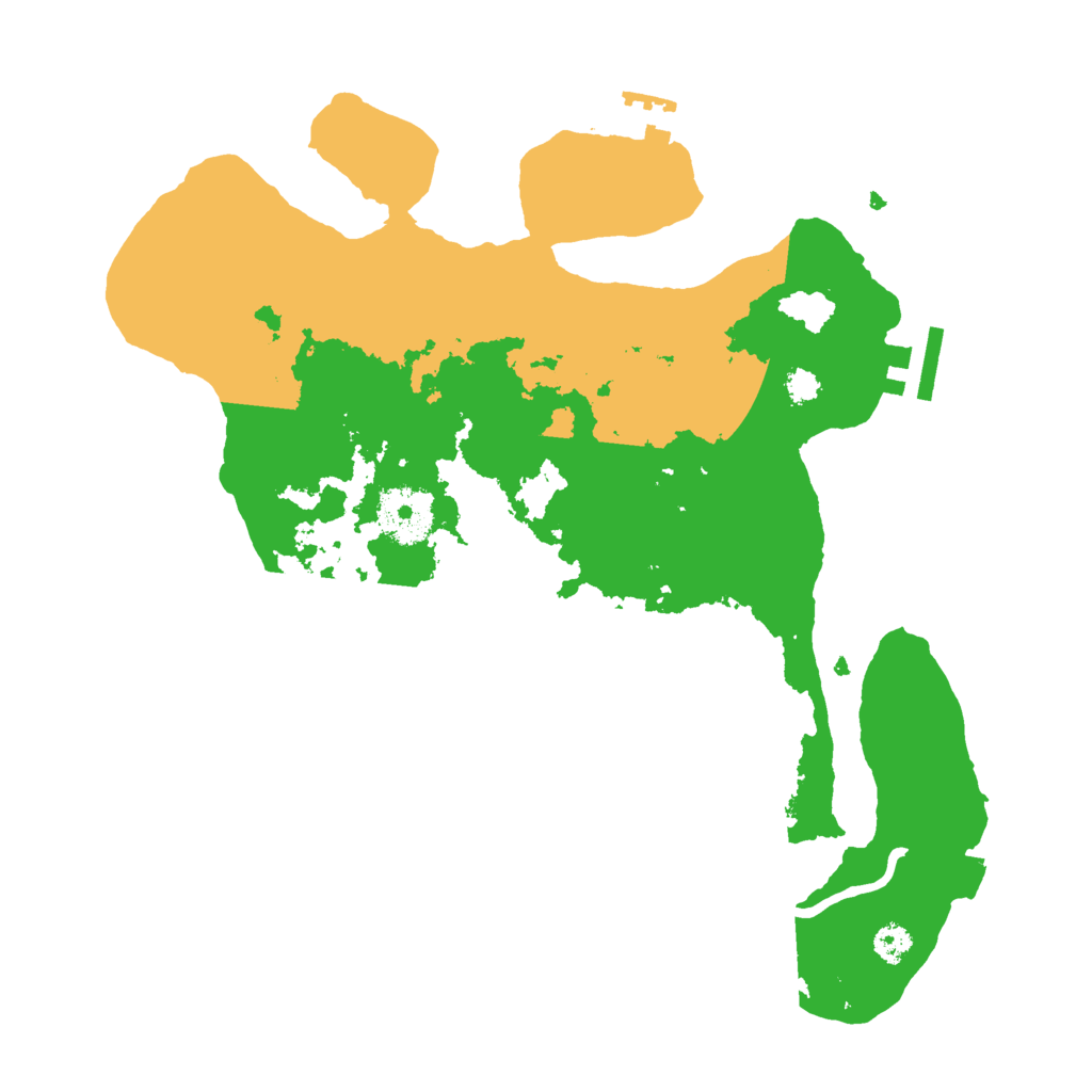 Biome Rust Map: Procedural Map, Size: 3000, Seed: 1493149358