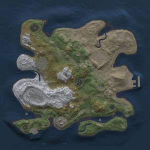 Thumbnail Rust Map: Procedural Map, Size: 2850, Seed: 1519598096, 11 Monuments