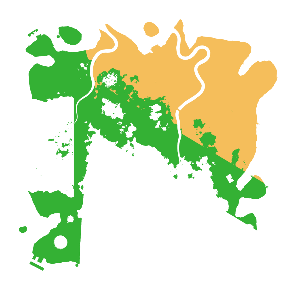 Biome Rust Map: Procedural Map, Size: 3900, Seed: 12237