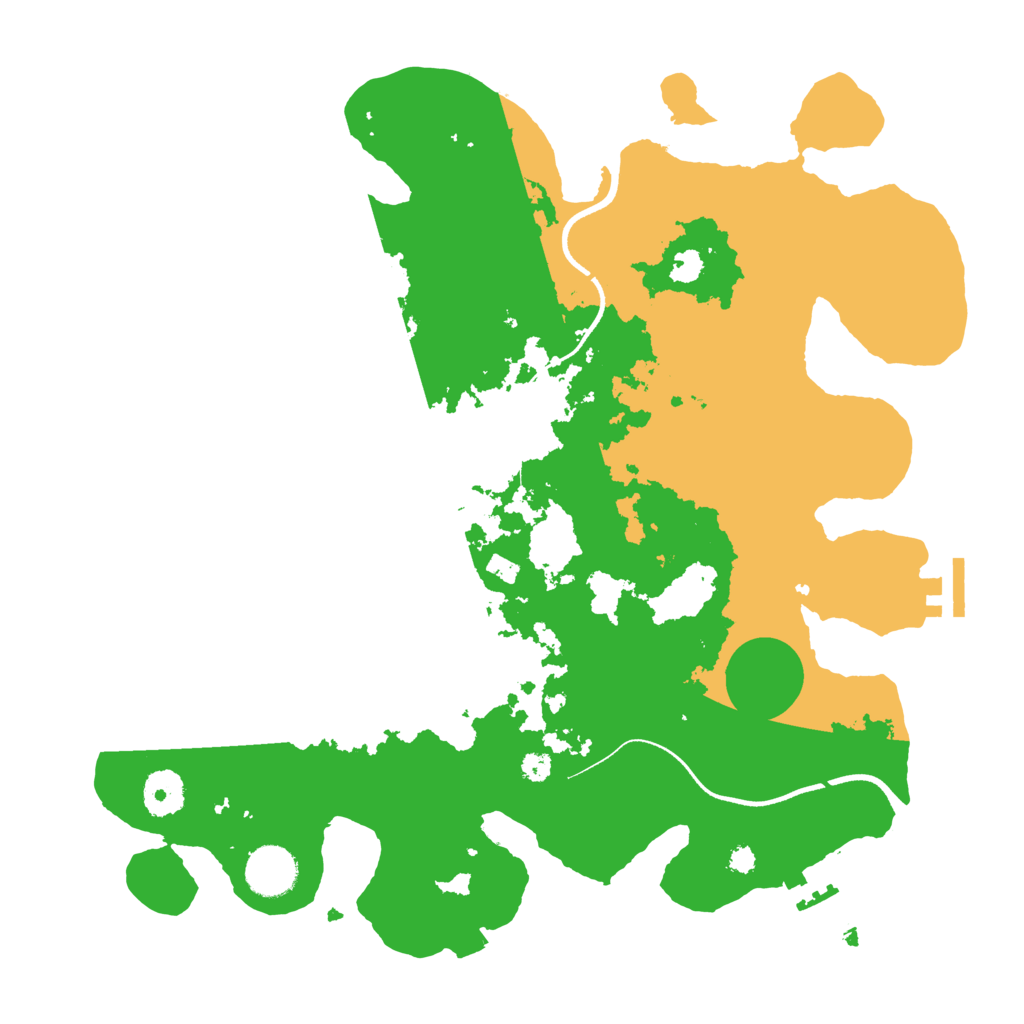 Biome Rust Map: Procedural Map, Size: 3500, Seed: 559117351