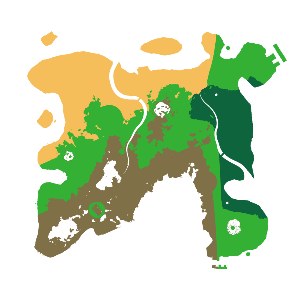 Biome Rust Map: Procedural Map, Size: 3000, Seed: 27136409