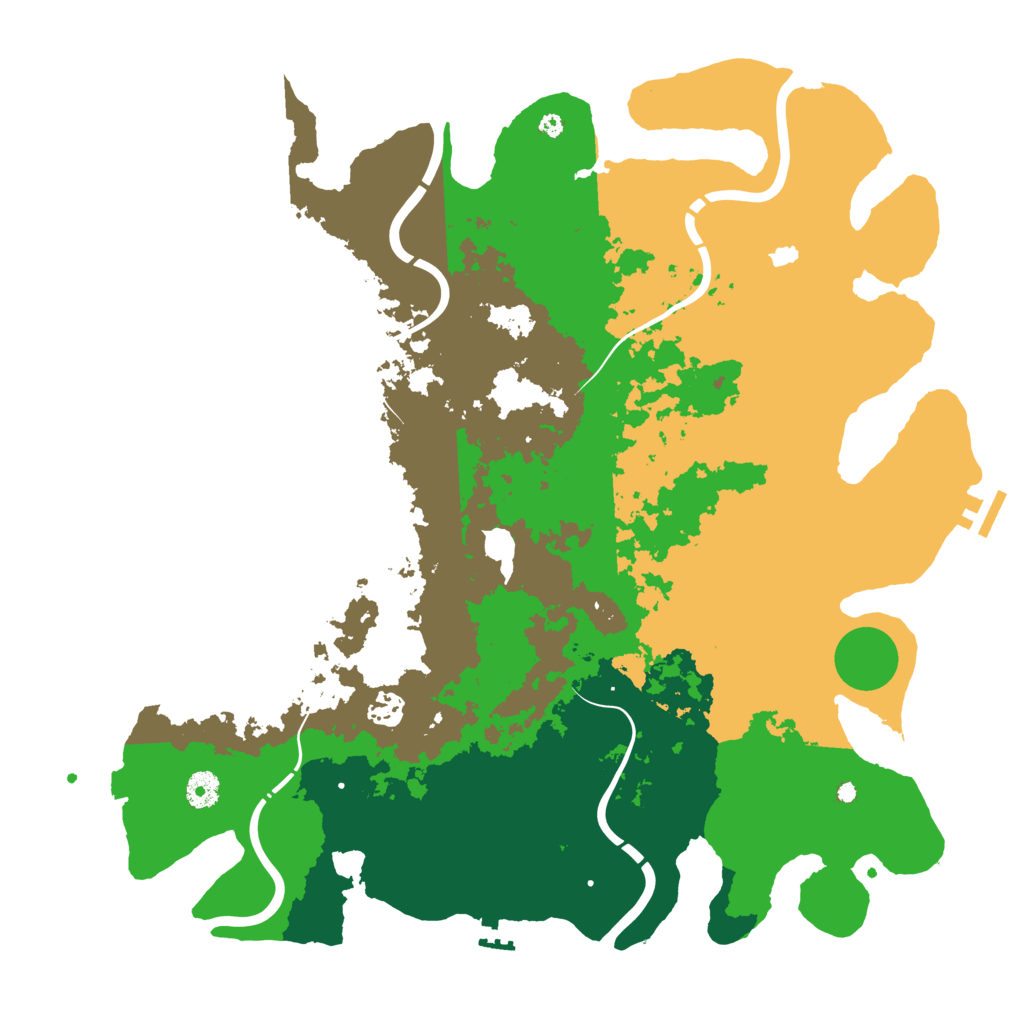 Biome Rust Map: Procedural Map, Size: 4250, Seed: 100999076