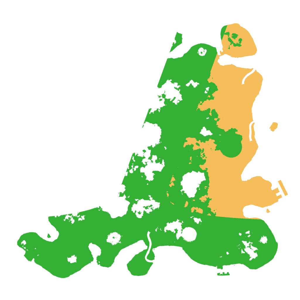 Biome Rust Map: Procedural Map, Size: 3700, Seed: 36796219