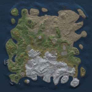 Thumbnail Rust Map: Procedural Map, Size: 4250, Seed: 710371999, 18 Monuments