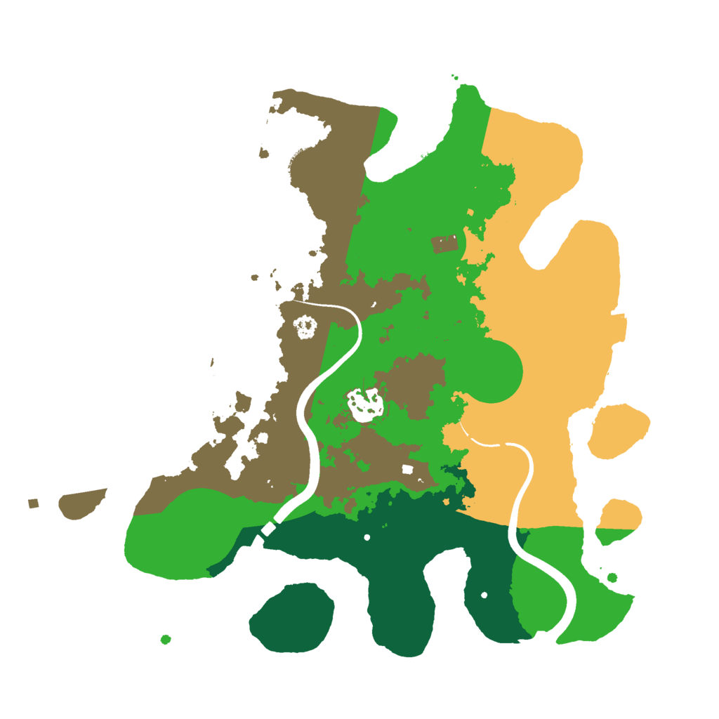 Biome Rust Map: Procedural Map, Size: 3000, Seed: 798699043