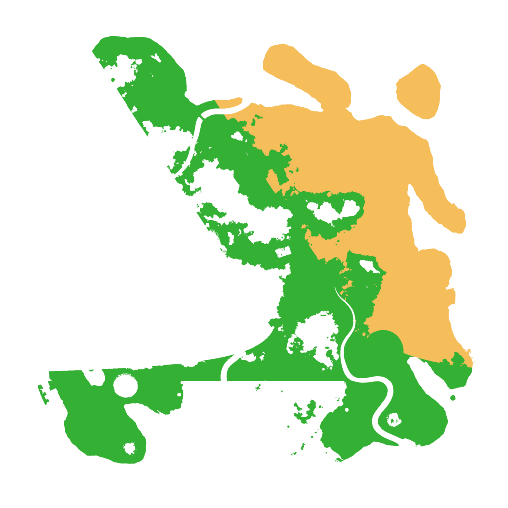 Biome Rust Map: Procedural Map, Size: 3800, Seed: 25412425