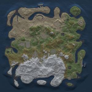 Thumbnail Rust Map: Procedural Map, Size: 4000, Seed: 98730813, 19 Monuments