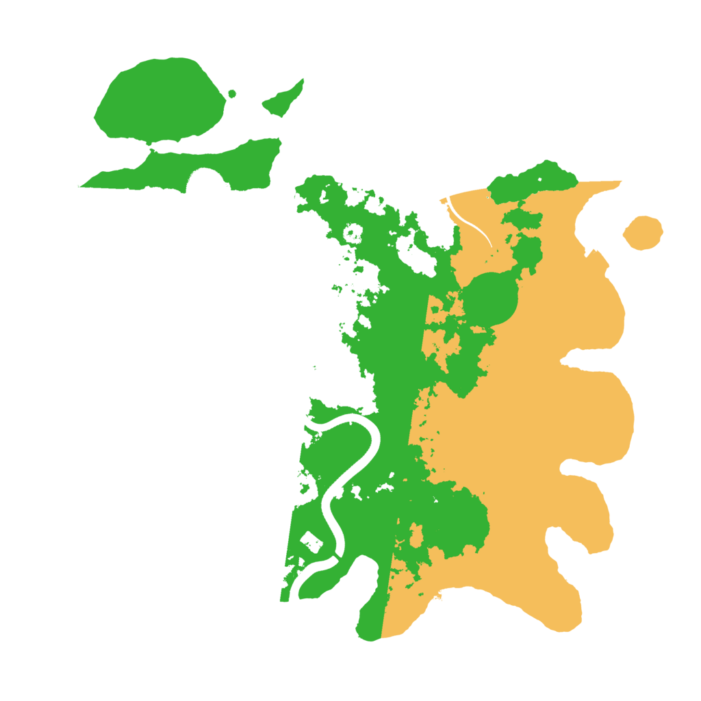 Biome Rust Map: Procedural Map, Size: 3500, Seed: 68796789