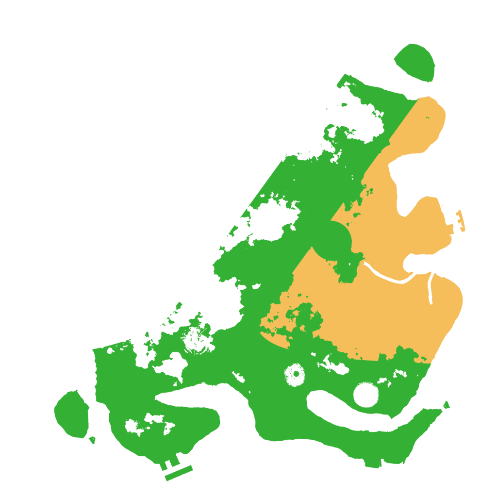 Biome Rust Map: Procedural Map, Size: 3500, Seed: 361280750