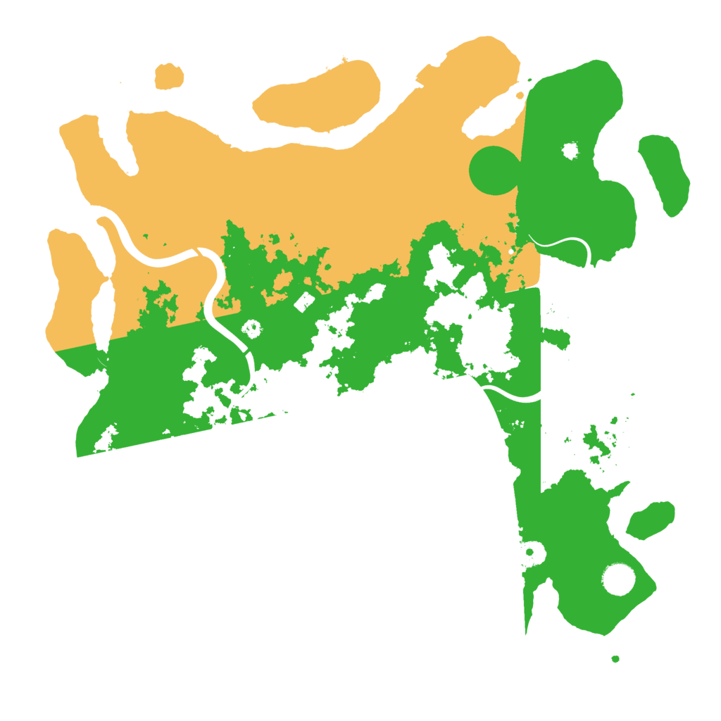 Biome Rust Map: Procedural Map, Size: 3900, Seed: 30495284