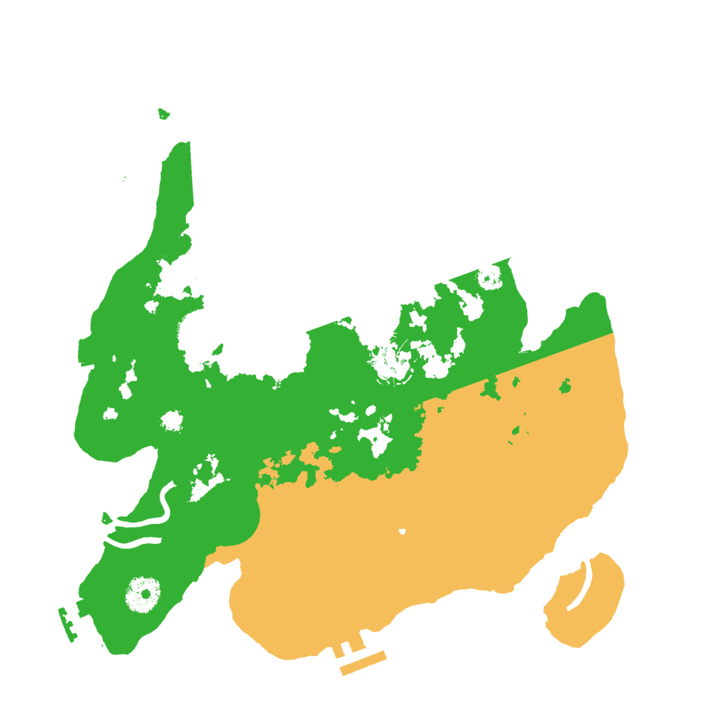Biome Rust Map: Procedural Map, Size: 3000, Seed: 54363463