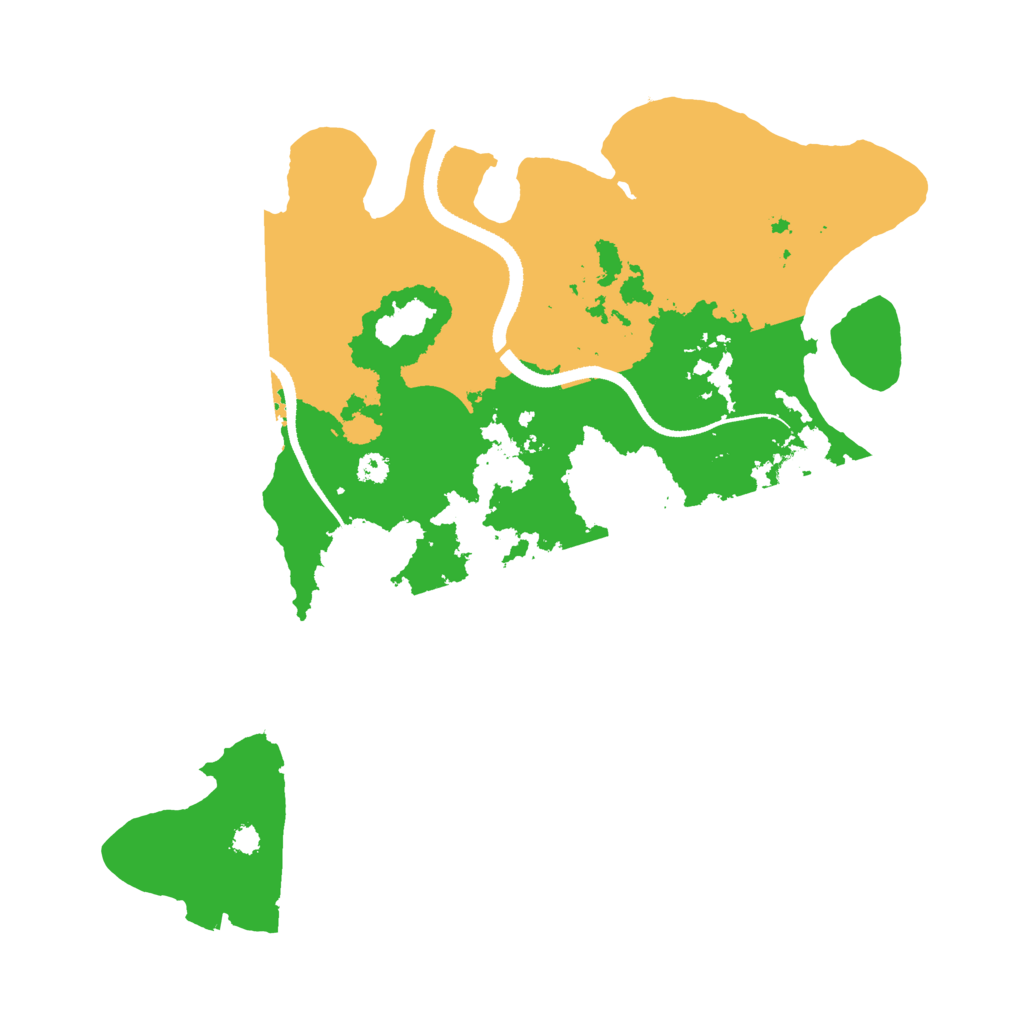 Biome Rust Map: Procedural Map, Size: 3300, Seed: 1992890501