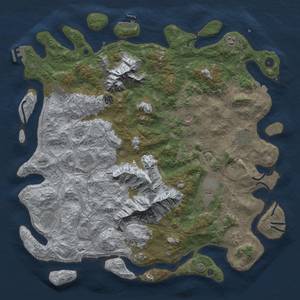 Thumbnail Rust Map: Procedural Map, Size: 5000, Seed: 1697944494, 19 Monuments