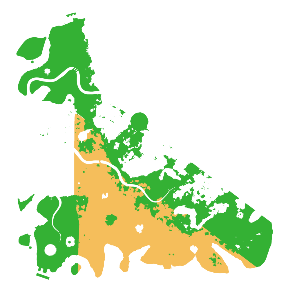 Biome Rust Map: Procedural Map, Size: 4500, Seed: 3745624
