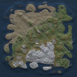 Thumbnail Rust Map: Procedural Map, Size: 4500, Seed: 1515903234, 19 Monuments