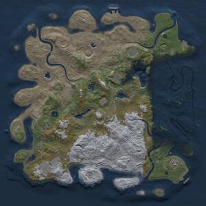 Thumbnail Rust Map: Procedural Map, Size: 4500, Seed: 1515903234, 16 Monuments