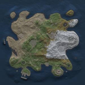 Thumbnail Rust Map: Procedural Map, Size: 3000, Seed: 23452345, 12 Monuments