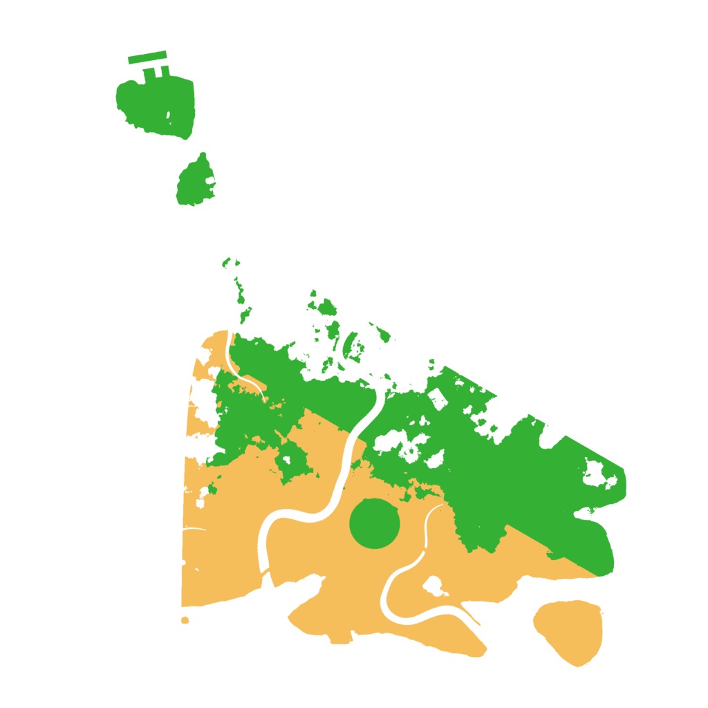 Biome Rust Map: Procedural Map, Size: 3700, Seed: 21028414