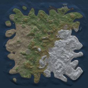 Thumbnail Rust Map: Procedural Map, Size: 4500, Seed: 23452637, 19 Monuments