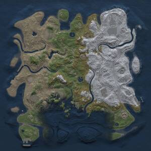 Thumbnail Rust Map: Procedural Map, Size: 4250, Seed: 353769524, 15 Monuments