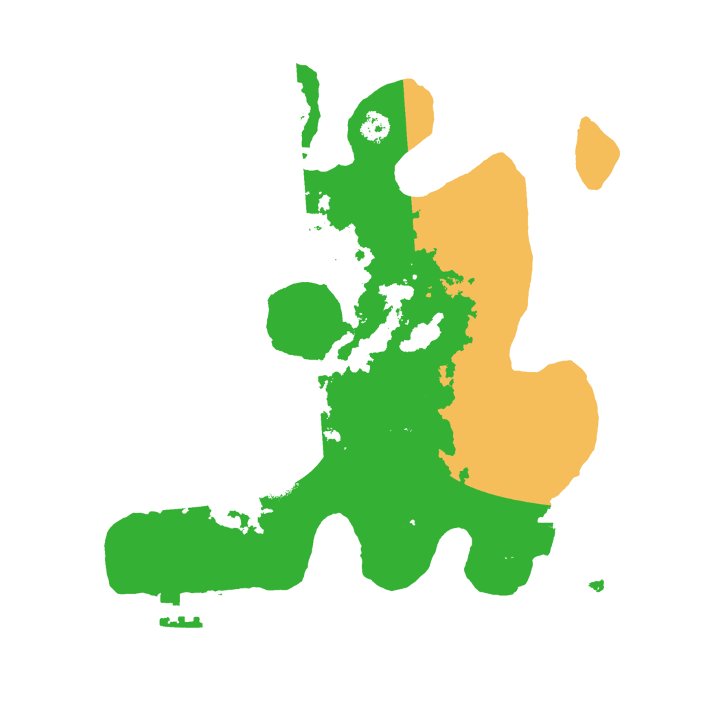 Biome Rust Map: Procedural Map, Size: 2500, Seed: 4992