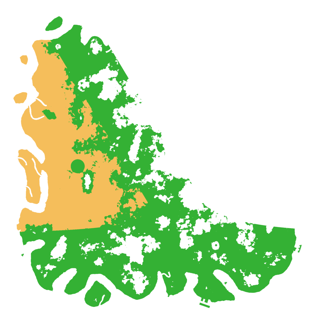 Biome Rust Map: Procedural Map, Size: 6000, Seed: 37485968